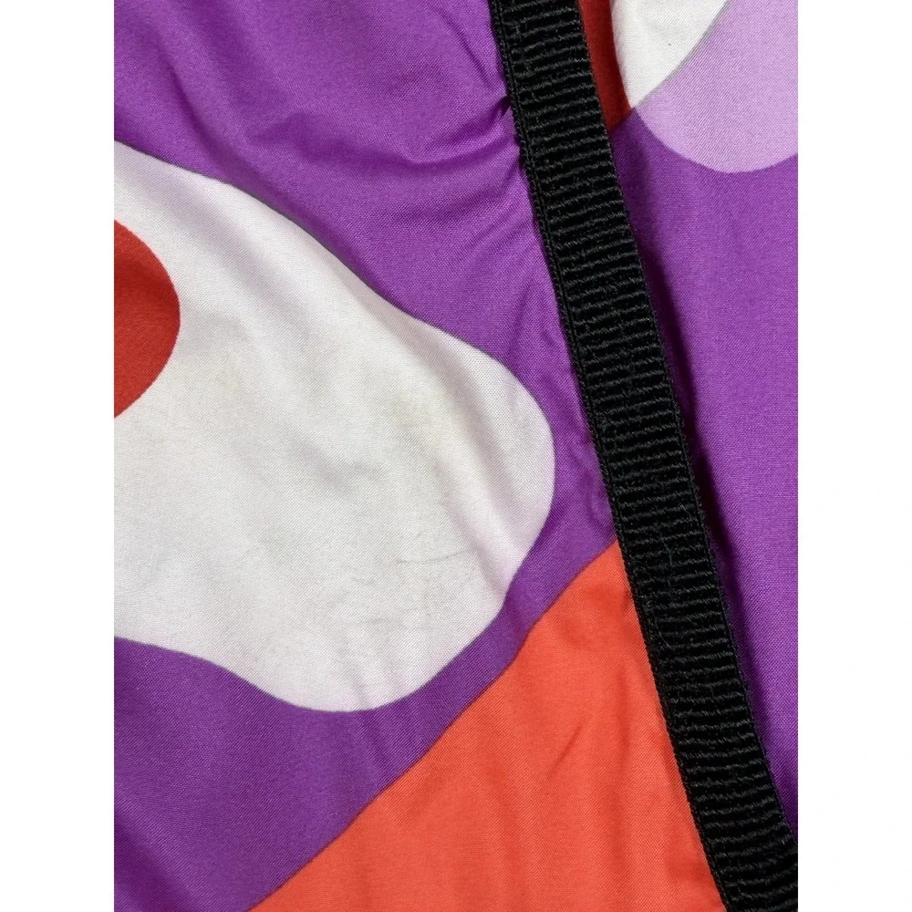 Nike Reversible Puffer Vest Women Medium Orange Camo Pattern Insulated